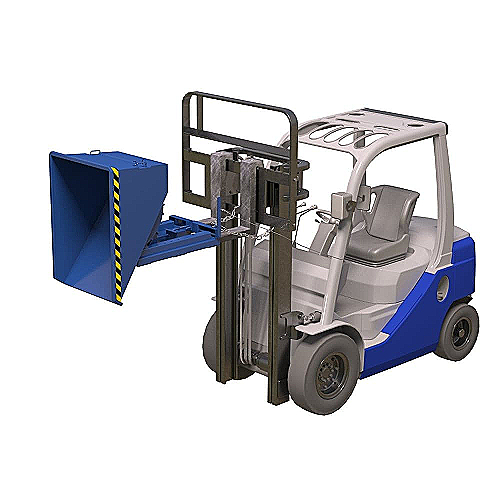 Výklopný kontajner na VZV 1100l – automatický výsypný mechanizmus -40
