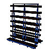 Obojstranný vozík na sklo a dosky 1500x782x1730 mm – 1800 kg