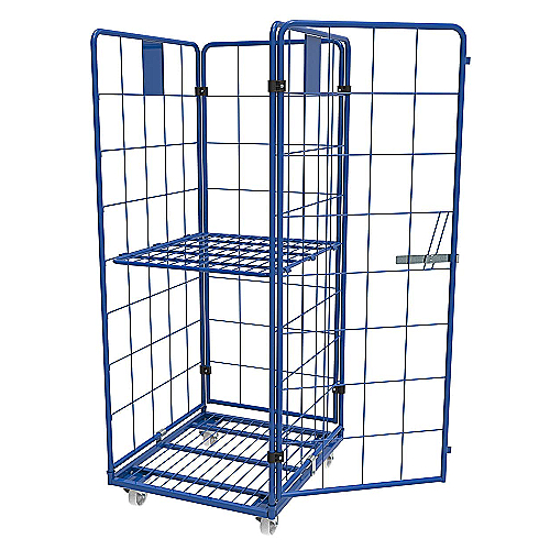 Rollkontajner 4-stenami (790x700x1800 mm) – skladací logistický vozík, nosnosť 550 kg