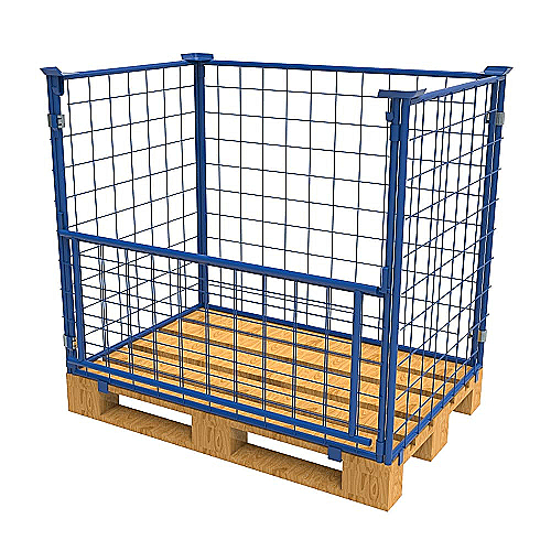 Mriežkový nadstavec na palety H-800 mm oko 100x100 sklopný a skladací