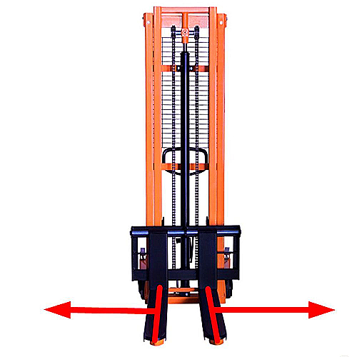 Ručný hydraulický vysokozdvižný vozík 1500 kg s nastaviteľnými vidlicami — PA1516A