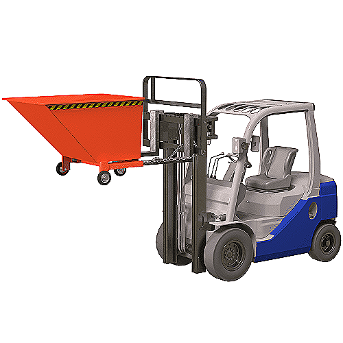 Výklopný kontajner s kolieskami Manual 600 L -49