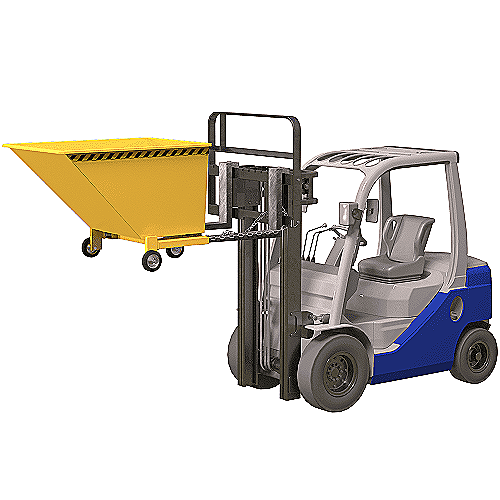 Výklopný kontajner s kolieskami Manual 600 L -42
